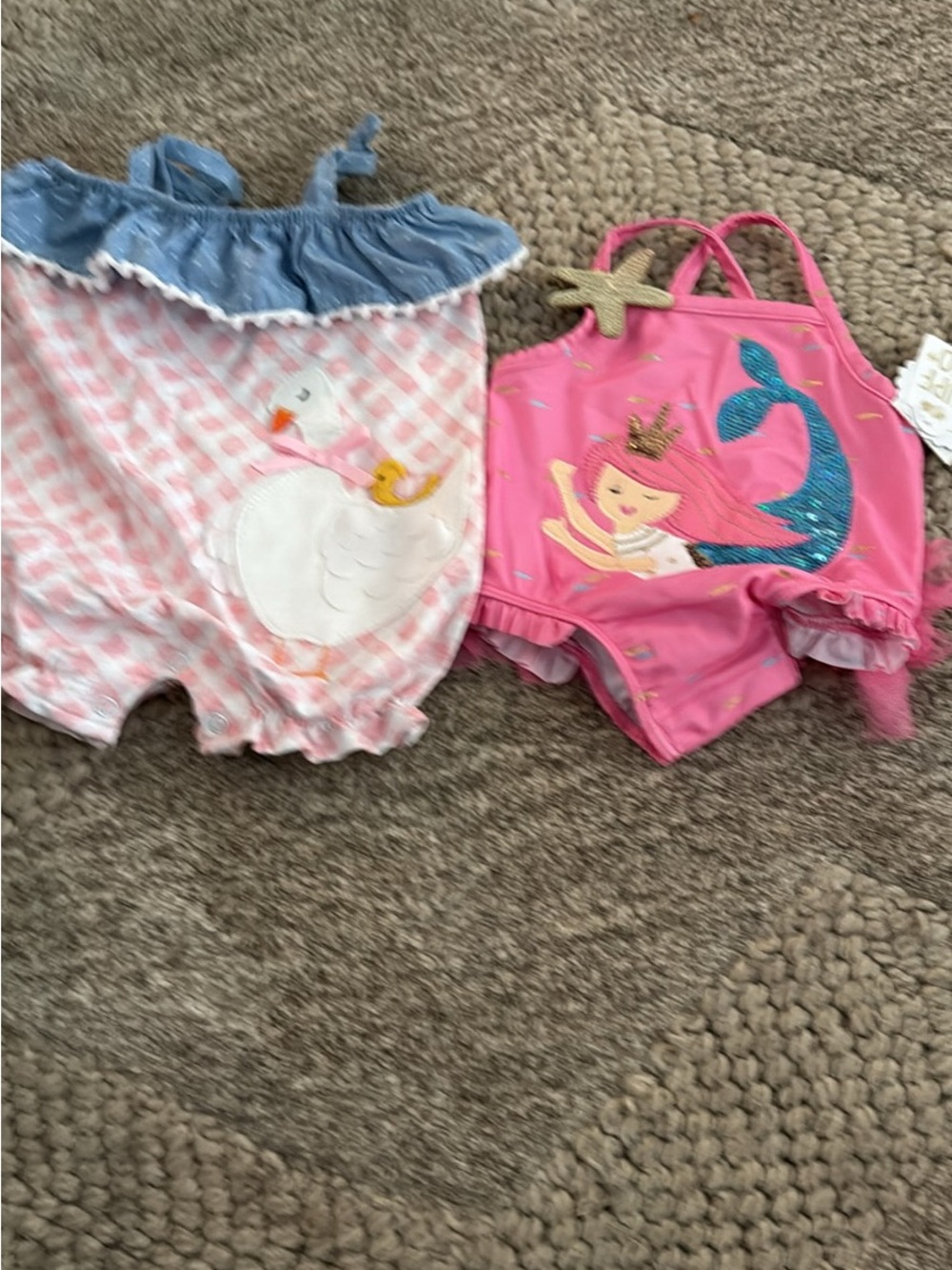 2 new Mud Pie swim suits  3-6 mo